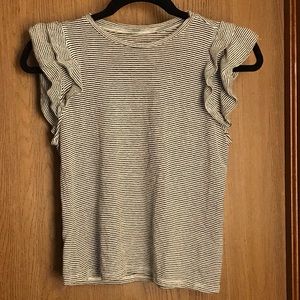 A New Day Ruffle Sleeve Top